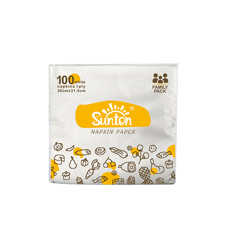 Оптовые индивидуальные салфетки бумаги Serviettes 1ply 100 листов 